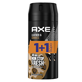 AXE αποσμητικό σπρέι Leather & Cookies 150ml 1+1 ΔΩΡΟ