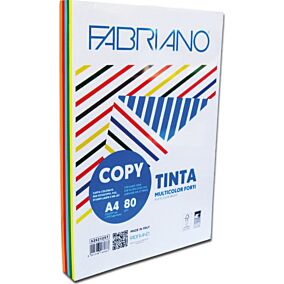 FABRIANO Multicolor φωτοτυπικό χαρτί A4 160gr/m² διάφορα παστέλ χρώματα 100 φύλλα