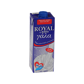ROYAL γάλα 3,5% λιπαρά UHT 1lt