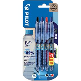 PILOT στυλό Gel B2P 0.7mm 3+1 ΔΩΡΟ