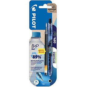 PILOT στυλό Gel B2P μαύρο 0.7mm με ανταλλακτικό 2τεμ.