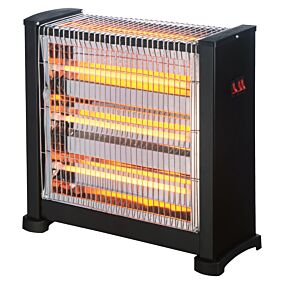 EUROLAMP θερμάστρα χαλαζία μαύρη 2800W