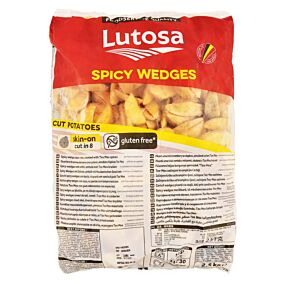 LUTOSA πατάτες Spicy Wedges κατεψυγμένες 2,5kg