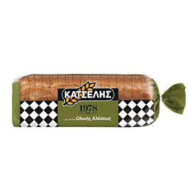 Ψωμί ΚΑΤΣΕΛΗΣ ολικής άλεσης (720g)