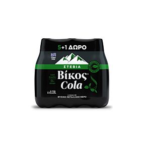 Αναψυκτικό ΒΙΚΟΣ Cola Stevia (6x330ml)
