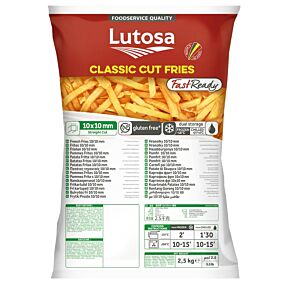 LUTOSA πατάτες 10x10 Fast Ready κατεψυγμένες 2,5kg