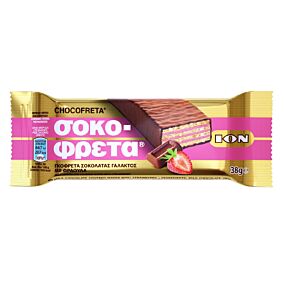 Γκοφρέτα ΙΟΝ σοκοφρέτα γάλακτος με φράουλα (38g)