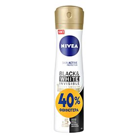 NIVEA αποσμητικό σπρέι γυναικείο Black & White Silk Smooth 150ml -40%